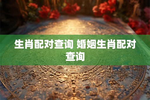 生肖配对查询 婚姻生肖配对查询 生肖配对查询 婚姻生肖配对查询
