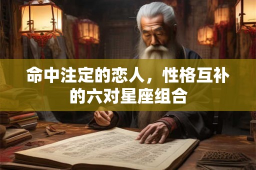命中注定的恋人，性格互补的六对星座组合