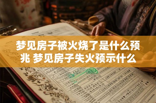 梦见房子被火烧了是什么预兆 梦见房子失火预示什么 梦见房子被火烧了是什么预兆 梦见房子失火预示什么