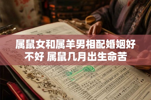 属鼠女和属羊男相配婚姻好不好 属鼠几月出生命苦