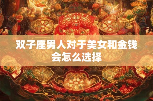 双子座男人对于美女和金钱会怎么选择
