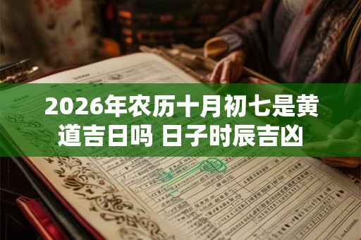 2026年农历十月初七是黄道吉日吗 日子时辰吉凶