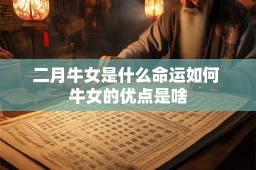 二月牛女是什么命运如何 牛女的优点是啥