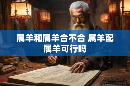 属羊和属羊合不合 属羊配属羊可行吗