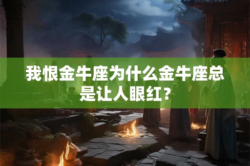 我恨金牛座为什么金牛座总是让人眼红？