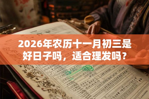 2026年农历十一月初三是好日子吗，适合理发吗？