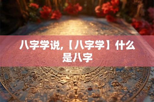 八字学说,【八字学】什么是八字