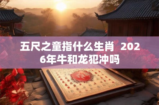 五尺之童指什么生肖  2026年牛和龙犯冲吗