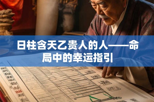 日柱含天乙贵人的人——命局中的幸运指引
