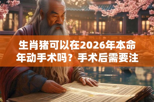 生肖猪可以在2026年本命年动手术吗?手术后需要注意些什么? 生肖猪可以在2026年本命年动手术吗?手术后需要注意些什么?