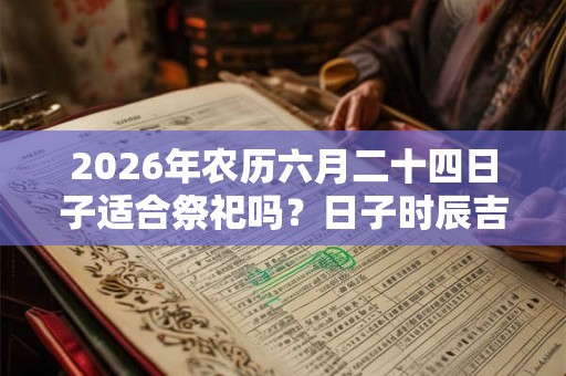 2026年农历六月二十四日子适合祭祀吗？日子时辰吉凶如何？