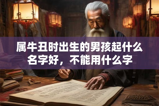 属牛丑时出生的男孩起什么名字好,不能用什么字 属牛丑时出生的男孩起什么名字好,不能用什么字