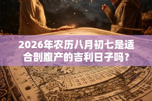 2026年农历八月初七是适合剖腹产的吉利日子吗？