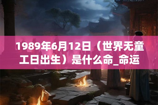 1989年6月12日（世界无童工日出生）是什么命_命运如何