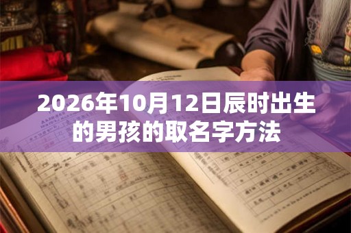 2026年10月12日辰时出生的男孩的取名字方法 2026年10月12日辰时出生的男孩的取名字方法