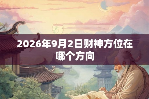 2026年9月2日财神方位在哪个方向