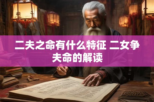 二夫之命有什么特征 二女争夫命的解读 二夫之命有什么特征 二女争夫命的解读