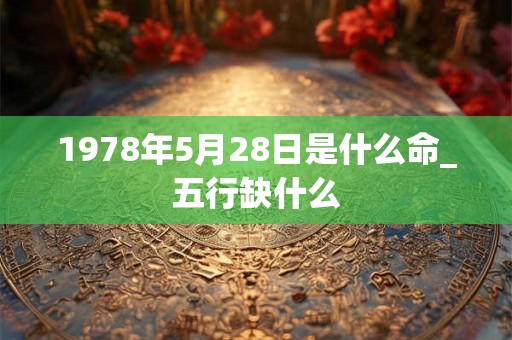 1978年5月28日是什么命_五行缺什么 1978年5月28日是什么命_五行缺什么