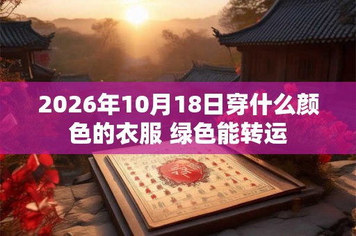 2026年10月18日穿什么颜色的衣服 绿色能转运