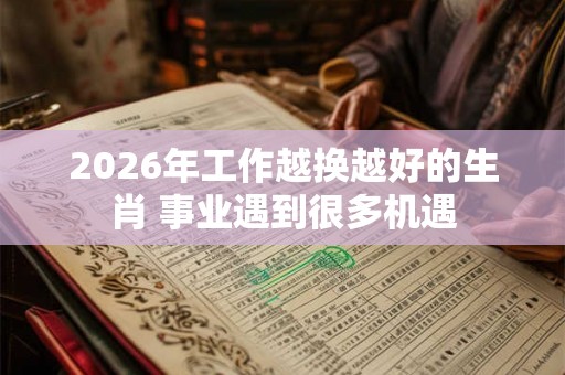 2026年工作越换越好的生肖 事业遇到很多机遇