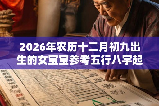 2026年农历十二月初九出生的女宝宝参考五行八字起名 2026年农历十二月初九出生的女宝宝参考五行八字起名