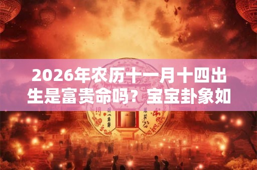 2026年农历十一月十四出生是富贵命吗？宝宝卦象如何？