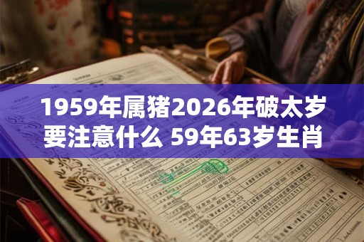 1959年属猪2026年破太岁要注意什么 59年63岁生肖猪逢虎年运势如何