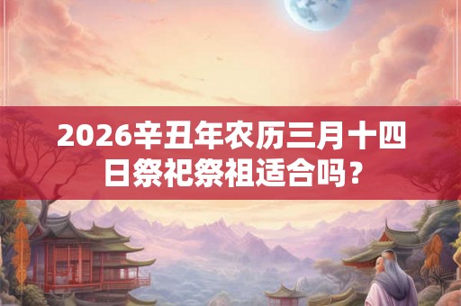 2026辛丑年农历三月十四日祭祀祭祖适合吗？
