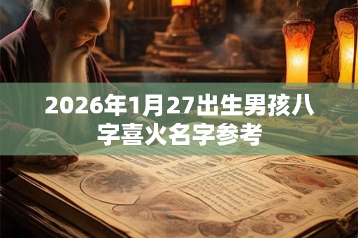 2026年1月27出生男孩八字喜火名字参考