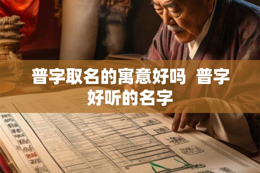 普字取名的寓意好吗  普字好听的名字