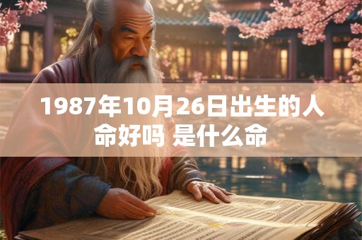 1987年10月26日出生的人命好吗 是什么命