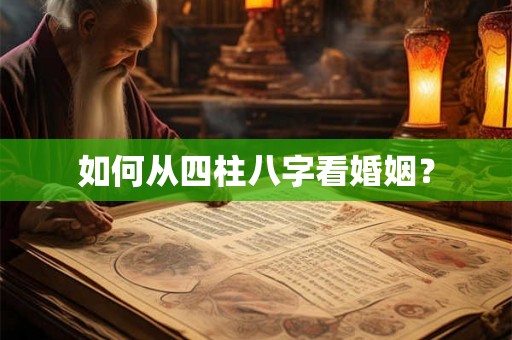 如何从四柱八字看婚姻？