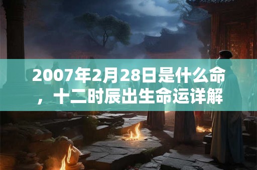 2007年2月28日是什么命，十二时辰出生命运详解
