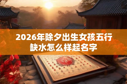 2026年除夕出生女孩五行缺水怎么样起名字