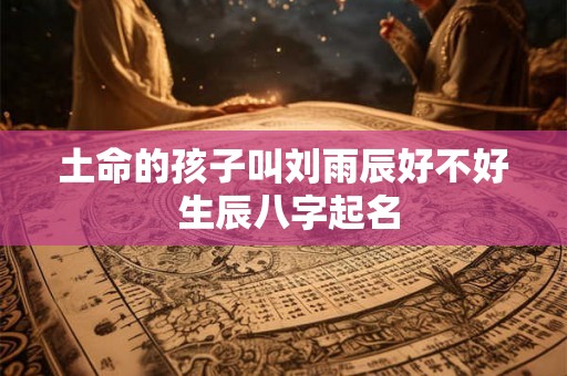 土命的孩子叫刘雨辰好不好 生辰八字起名