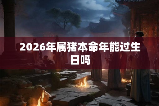 2026年属猪本命年能过生日吗