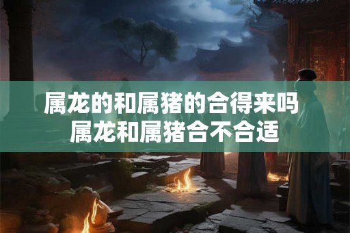 属龙的和属猪的合得来吗 属龙和属猪合不合适