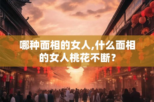哪种面相的女人,什么面相的女人桃花不断？