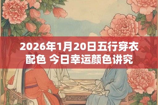 2026年1月20日五行穿衣配色 今日幸运颜色讲究