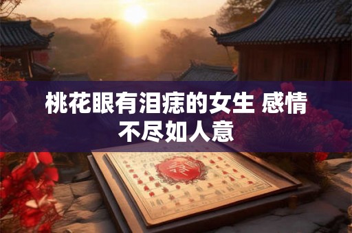 桃花眼有泪痣的女生 感情不尽如人意