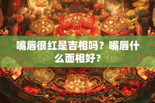 嘴唇很红是吉相吗？嘴唇什么面相好？