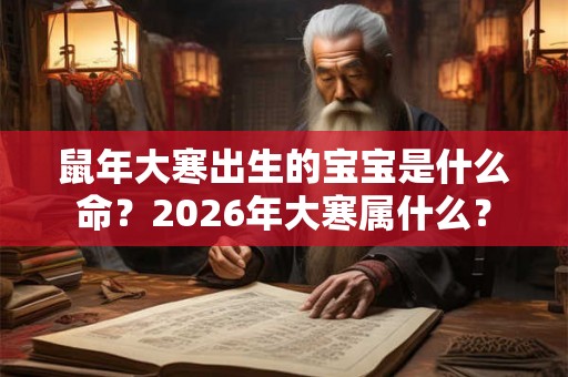 鼠年大寒出生的宝宝是什么命？2026年大寒属什么？