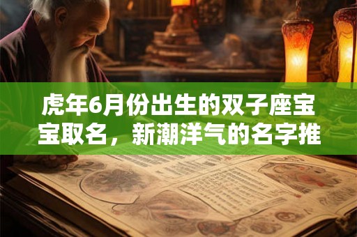 虎年6月份出生的双子座宝宝取名，新潮洋气的名字推荐！