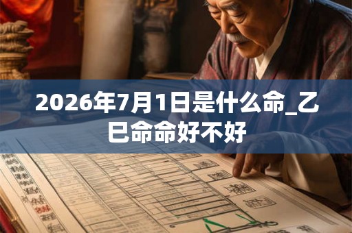2026年7月1日是什么命_乙巳命命好不好 2026年7月1日是什么命_乙巳命命好不好
