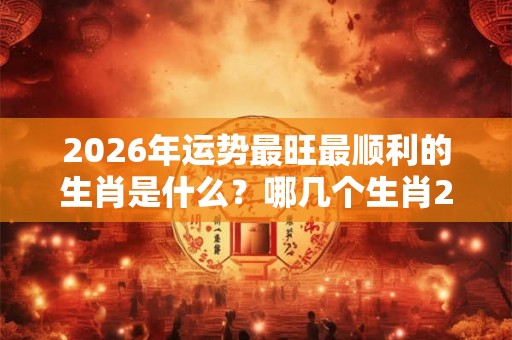 2026年运势最旺最顺利的生肖是什么?哪几个生肖2026年最顺? 2026年运势最旺最顺利的生肖是什么?哪几个生肖2026年最顺?