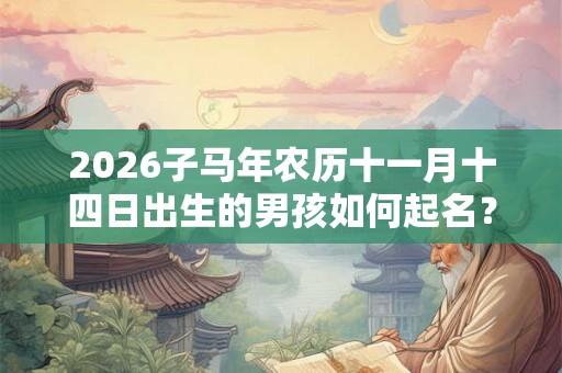 2026子马年农历十一月十四日出生的男孩如何起名？