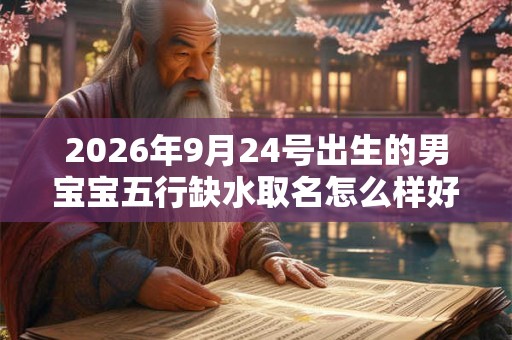 2026年9月24号出生的男宝宝五行缺水取名怎么样好