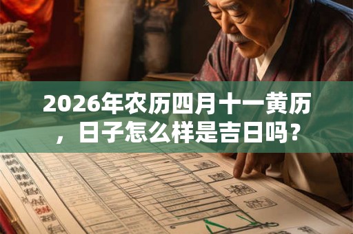 2026年农历四月十一黄历，日子怎么样是吉日吗？