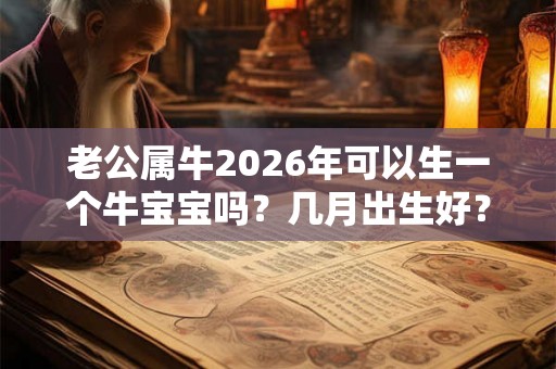 老公属牛2026年可以生一个牛宝宝吗?几月出生好? 老公属牛2026年可以生一个牛宝宝吗?几月出生好?