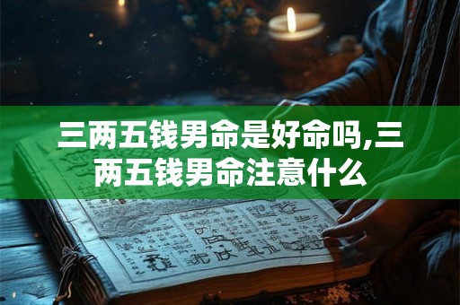 三两五钱男命是好命吗,三两五钱男命注意什么